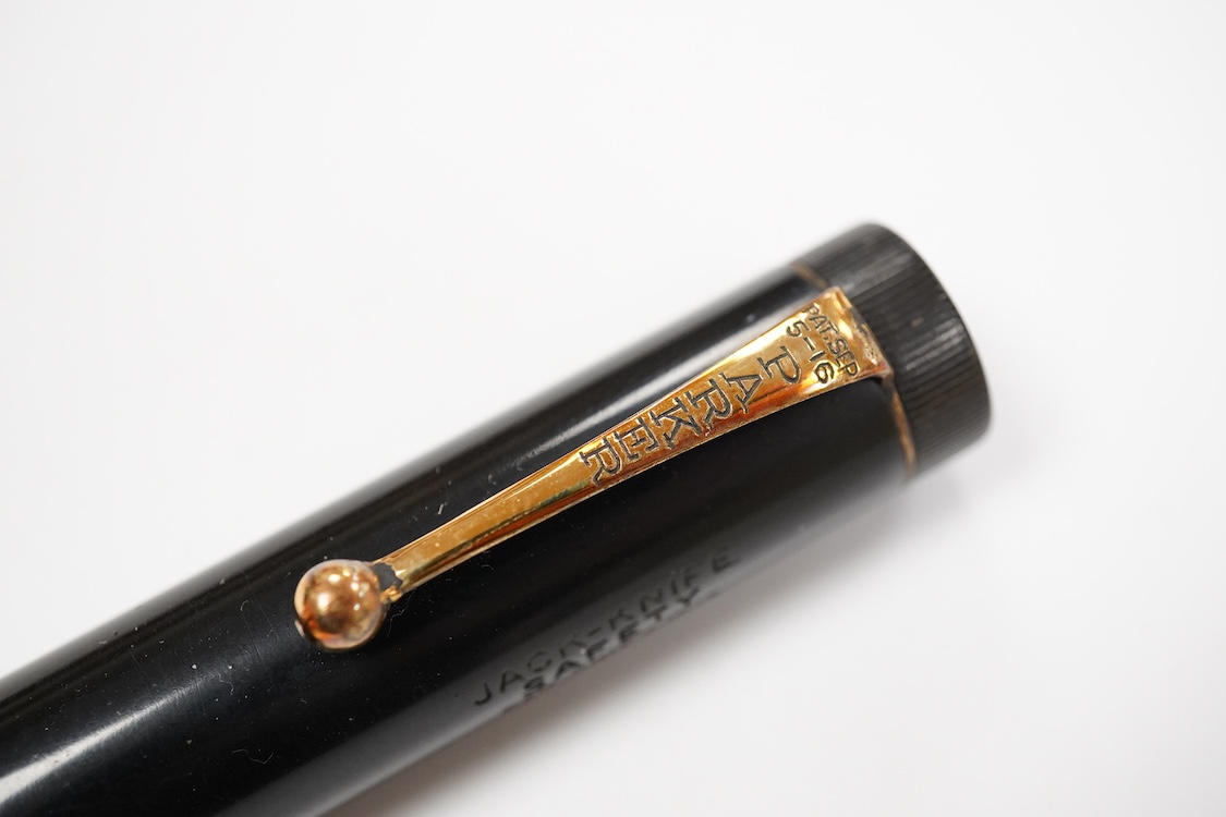 A Parker Lucky Curve Jacknife Safety fountain pen no.25